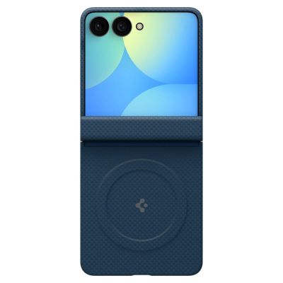 3. Spigen AirSkin Aramid MagFit MagSafe Case for Samsung Galaxy Z Flip 8 - Navy Blue