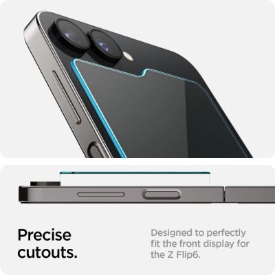 12. Spigen Glas.tR EZ Fit Tempered Glass for Samsung Galaxy Z Flip 6 - 2 pcs.