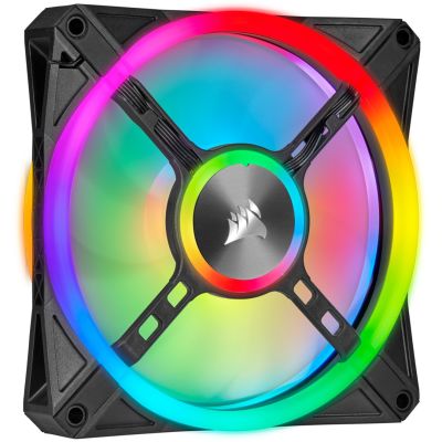 3. Corsair iCUE QL140 RGB PWM Fan - 140mm, Black