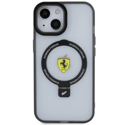 3. Ferrari FEHMP15SUSCAH iPhone 15 6.1" transparent hardcase Ring Stand 2023 Collection MagSafe