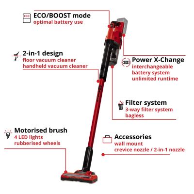 18. Upright vacuum cleaner without battery TE-SV 18 Li-Solo EINHELL