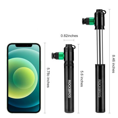 7. Rockbros HQ-75D-CO2 Manual/Aluminum CO2 Pump - Black