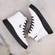 6. Filippo W PAW382B white leather platform ankle boots