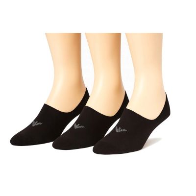 Emporio Armani Calza Micro Socks Cotton Black 3-Pack