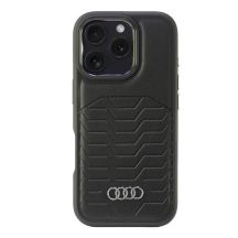 Audi Synthetic Leather MagSafe iPhone 16 Pro 6.3" black/black hardcase AU-TPUPCMIP16P-GT/D3-BK