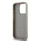 7. DKNY Leather Mono Stripe & Metal Logo case for iPhone 15 Pro Max - beige