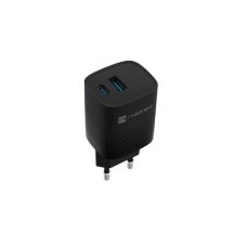 NATEC CHARGER RIBERA GAN 1X USB-A + 1X USB-C 30W BLACK NUC-2141