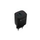 NATEC CHARGER RIBERA GAN 1X USB-A + 1X USB-C 30W BLACK NUC-2141