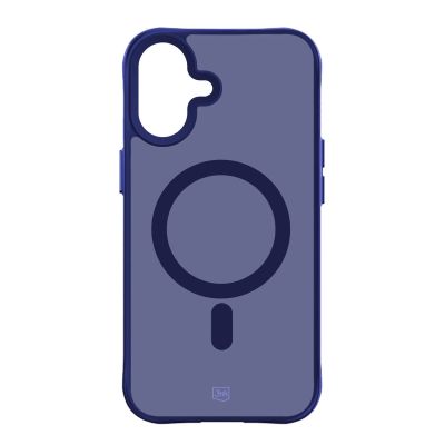 19. 3mk Smoke MagCase for iPhone 16 - Blue-Translucent