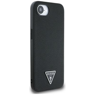 4. Guess Grained Triangle MagSafe case for iPhone 16e - black