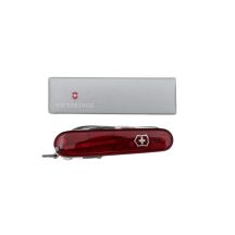 Victorinox V-1.37 03.T Climber Pocket Knife, Red, Transparent