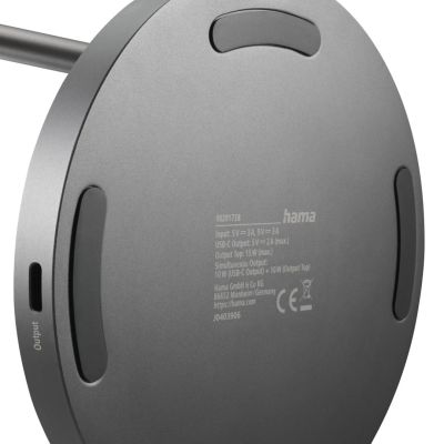 6. Hama 00201738 Mobile Charger Headphones, Smartphone Black USB Wireless Charging Fast Charging Internal