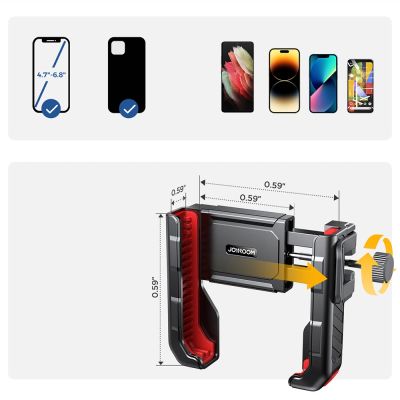 4. Phone holder for scooter, bike, motorcycle - Joyroom JR-ZS266