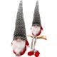 DECORATIVE GNOME WITH GRAY FUR HAT 50+25CM