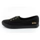 2. Lee Cooper shoes women's sneakers sporty black slip-on ballet flats