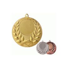 Gold medal with space for a 25 mm emblem - steel medal