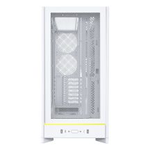 Montech HS01 PC Case, Midi-Tower, ATX, aRGB, Tempered Glass - White