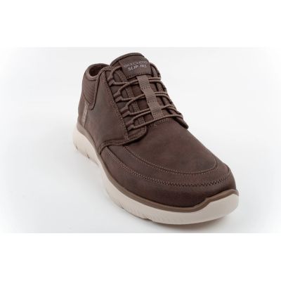 2. Skechers Men’s Summits Siegul Slip-ins Insulated Brown Shoes