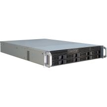 Inter-Tech IPC 2U-2408 Rack Black, Stainless Steel