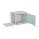 6. ALANTEC Wall-mounted cabinet 19" 9U 600x450, glass door, gray, assembled (SW-9U-600-450-01-SA)
