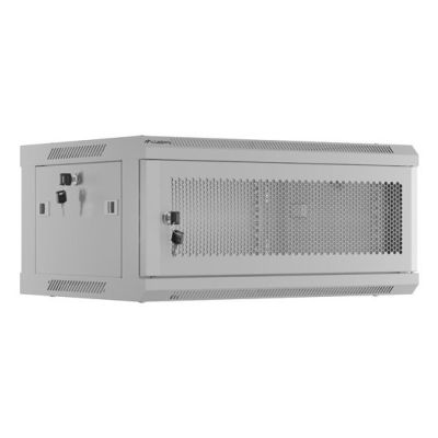 2. WALL-HUNG RACK CABINET 19" 4U 600X450 GRAY PERFORATED DOOR LANBERG (FLAT PACK)