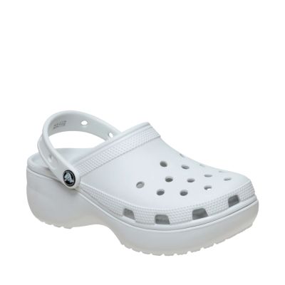 2. Crocs Classic Platform Women's Clogs Off-White 206750 1NK