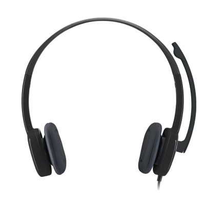 2. Logitech H151 Headphones (Black)