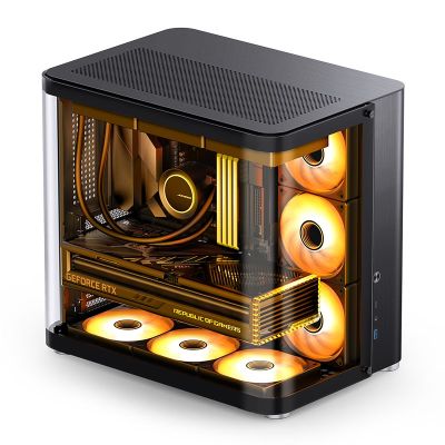 2. Jonsbo TK-2 2.0 Midi-Tower, Tempered Glass - Black