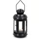 TEA LIGHT LANTERN CANDLE HOLDER 20CM BLACK