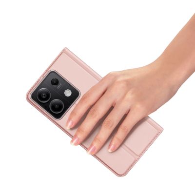 7. Dux Ducis Skin Pro case with flap and card slot for Xiaomi Redmi Note 13 5G - pink
