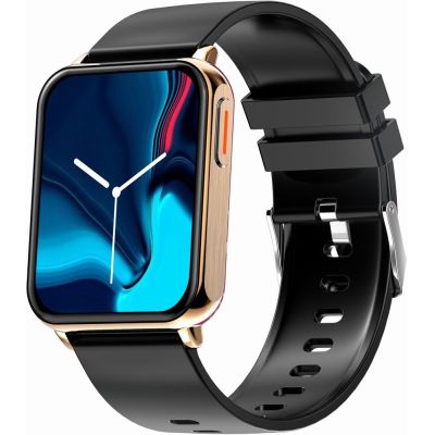 5. Smartwatch Gravity Rose Gold Black 2 Straps GT17-5