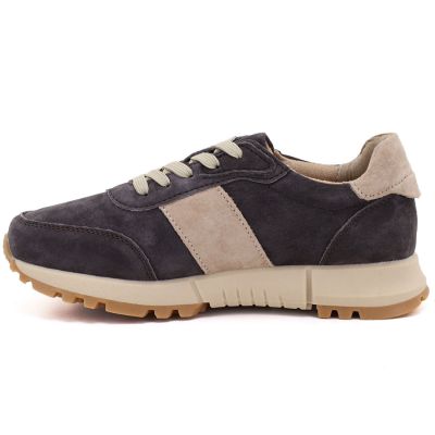 3. Women's leather shoes, sneakers, brown, Potocki 40354
