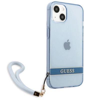 4. Guess GUHCP13MHTSGSB iPhone 13 6.1 "blue / blue hardcase Translucent Stap