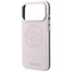 6. Guess Perforated 4G Gold Logo Magsafe Case for iPhone 17 Pro / 18 Pro - Pink
