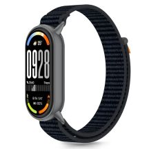 Tech-Protect Nylon Pro Strap for Xiaomi Smart Band 8/9/10/NFC - Black and Orange