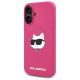 2. Karl Lagerfeld Silicone Choupette Head Print MagSafe iPhone 16 Case - Fuchsia