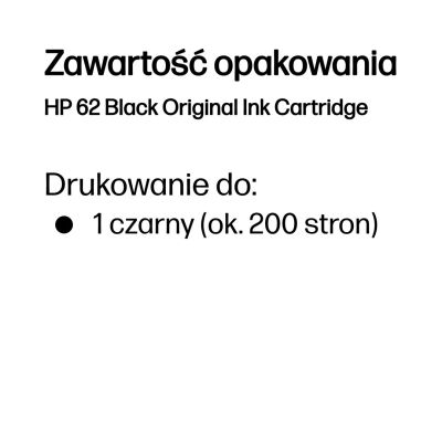 2. HP 62 Original Ink Cartridge Black