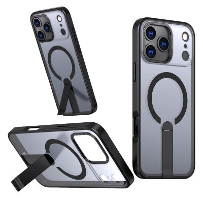 3. Hybrid Armor X case for iPhone 17 Pro with MagSafe-compatible stand - black