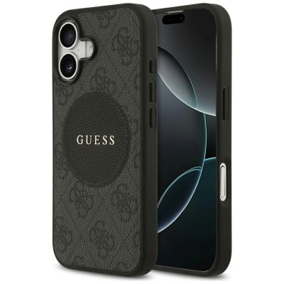 Guess 4G Circle Classic Logo MagSafe case for iPhone 17 - black