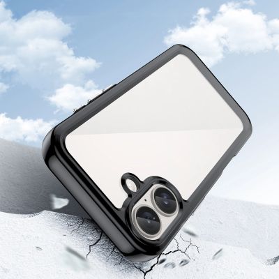 3. Outer Space Case with Gel Frame for iPhone 16 - Black