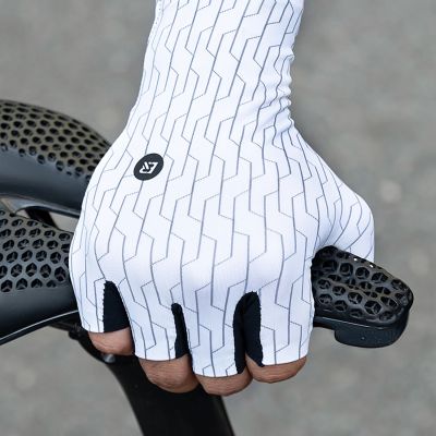 5. Rockbros Road Cycling Gloves Size: XL - White/Black