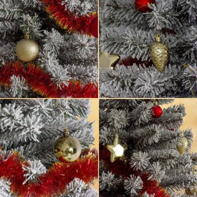 27. DECORATIVE PLASTIC BAUBLE SAFE 40 PCS GOLD MICA