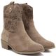 4. Women’s Beige Perforated Ankle Boots M.Daszyński MR2353-23