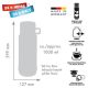 5. ROTPUNKT Glass Thermos, 1.0 l, HYPERBLUE (GRA