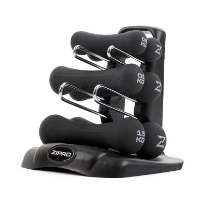 Zipro Neoprene Dumbbells 6 x Various Weight Types Included