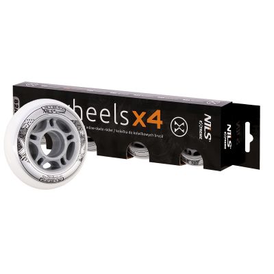 33. PU 76x24 82A WHITE WHEELS (4 pcs.) NILS EXTREME