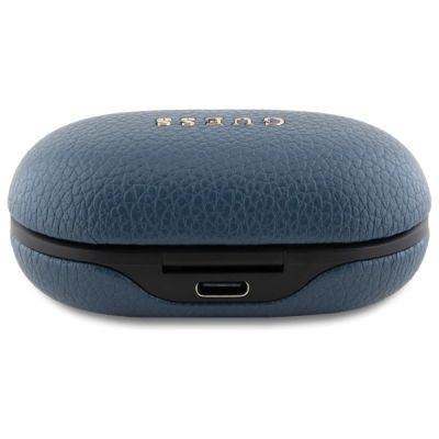5. Guess Bluetooth headphones GUTWSPGTSPSB TWS + docking station blue/blue Grained Classic Logo