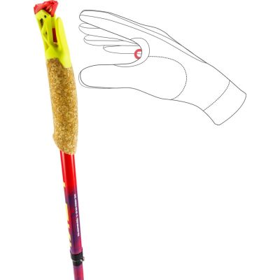 8. LEKI TRL ULTRATRAIL FX ONE trekking poles, 115cm red