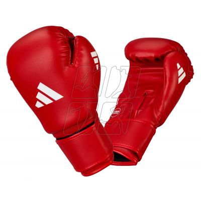 10. adidas Iba synthetic leather boxing gloves ADIIBAG1C-red