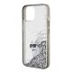 6. Karl Lagerfeld Liquid Glitter Choupette case for iPhone 15 - transparent
